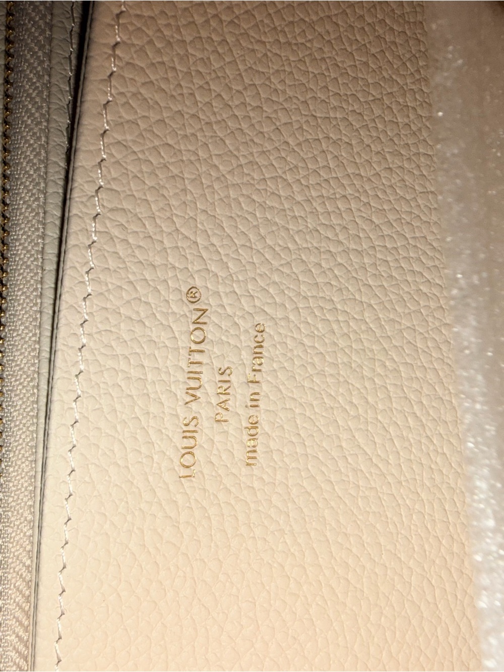 Louis Vuitton Dream Beige Monogram Embossed Zip Wallet - Picture 7 of 9